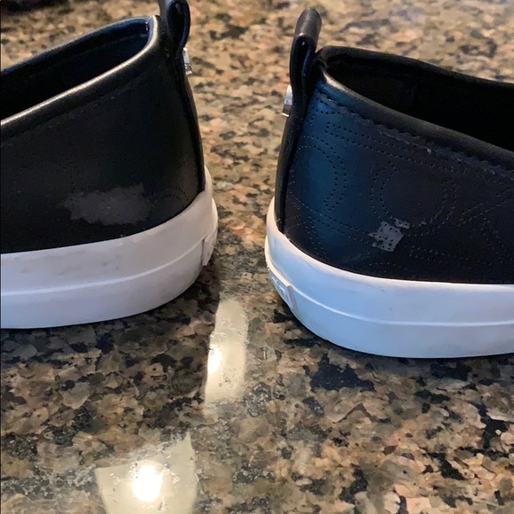 Calvin Klein faux leather loafers black white 6.5 - Picture 4 of 6